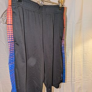 Reebok Black Joggers with Blue and Orange Accents